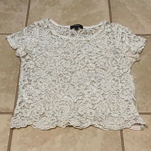 Ambiance Lace Blouse - Cream